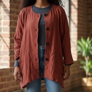 Mill Valley Hobo Striped Cotton Blend Paint Shirt
